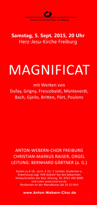 Magnificat 5.9.15